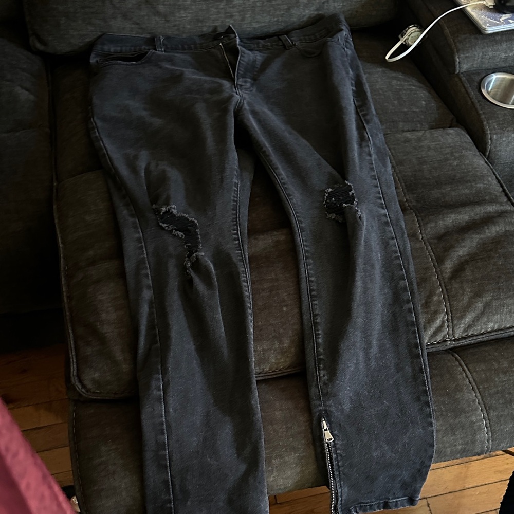 Fashion Nova Black Straight Men Jeans